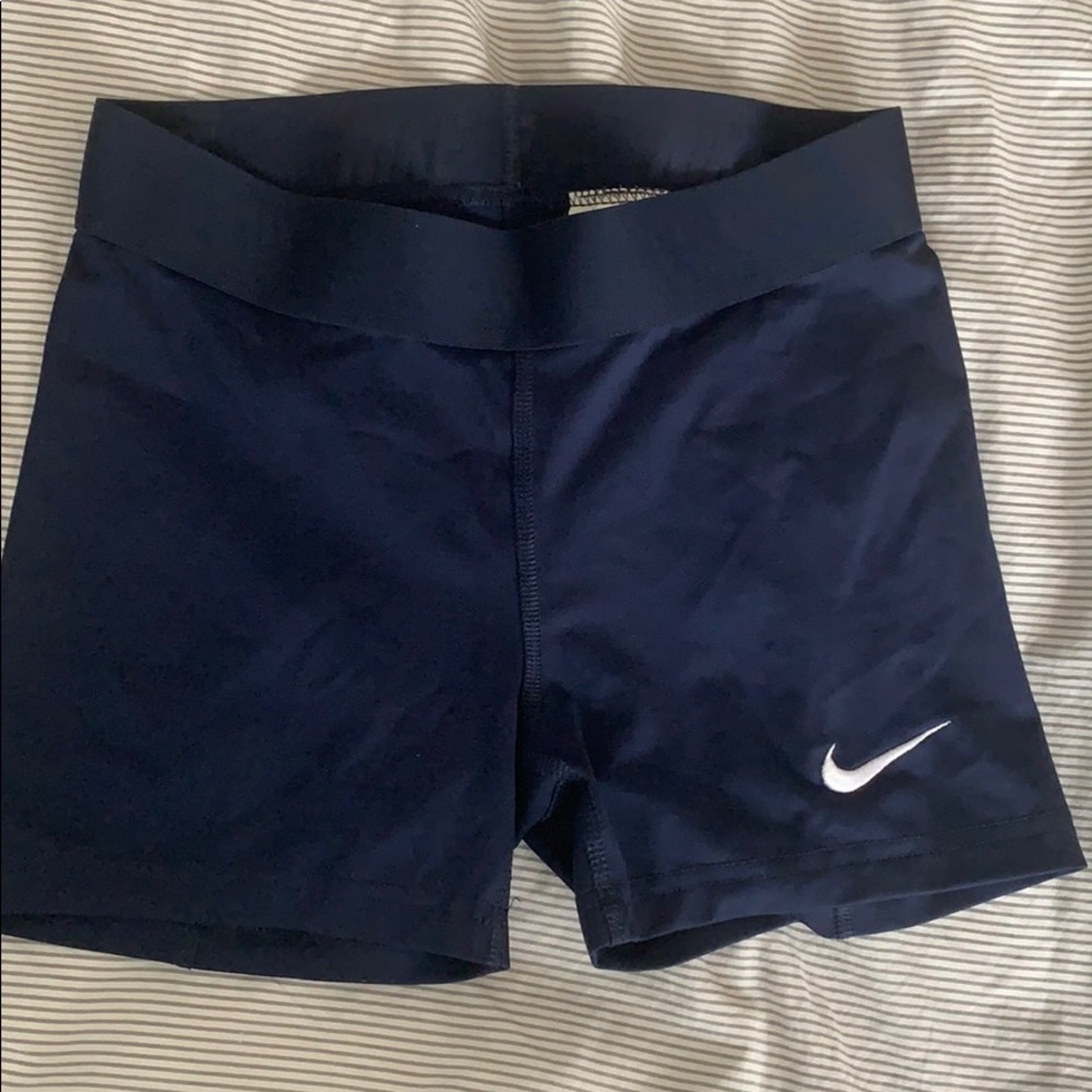 Women’s Nike Pro Athletic Shorts, Navy Blue
